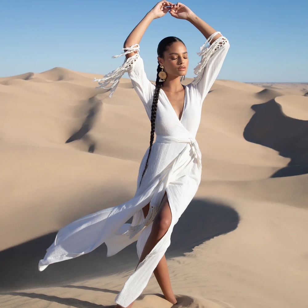 Kadimah Rai wrap dress